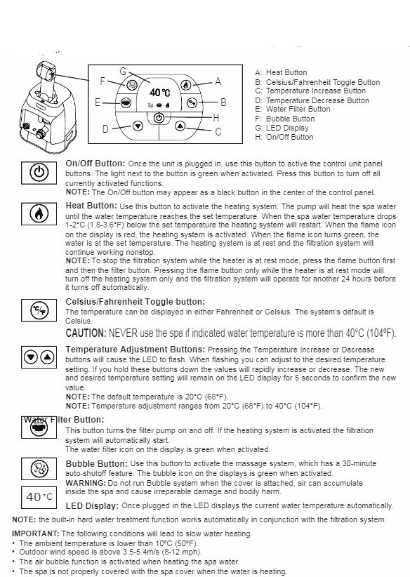 pure spa instructions