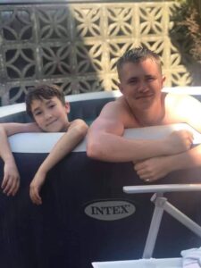 Brothers in pure spa4 hot tub